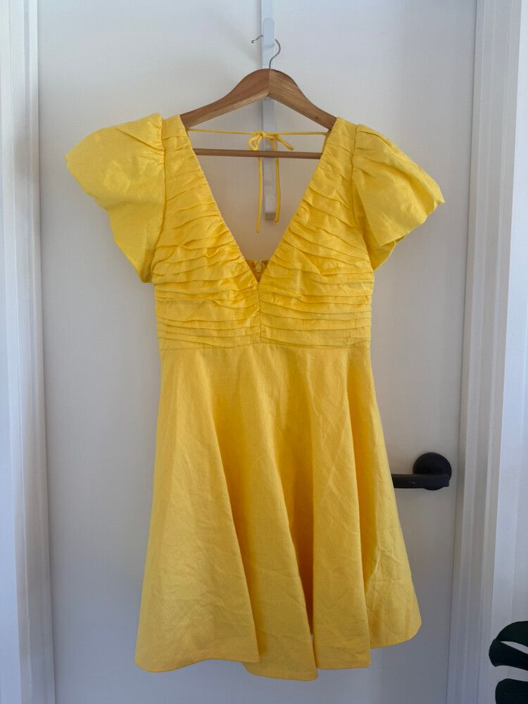 forever new, yellow dress
