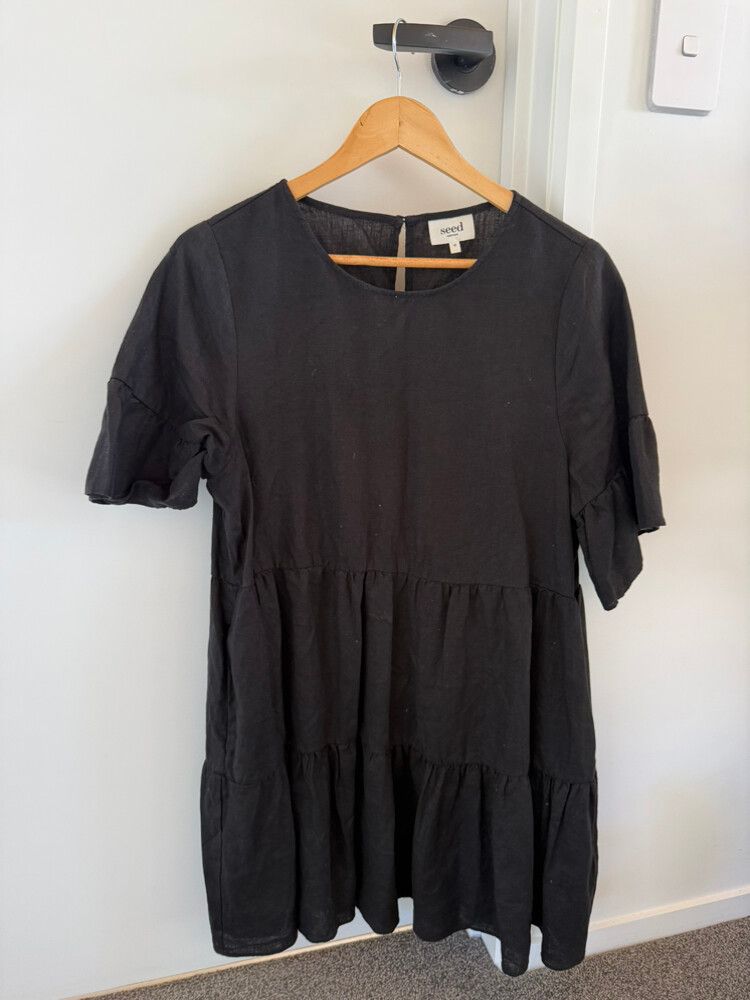 Seed Heritage Black Tiered Dress