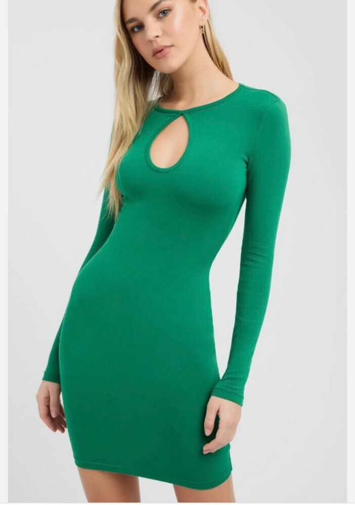 green emerald velvet dress Tahiti Cut Out Halter Dress – KOOKAÏ Australia main image 0