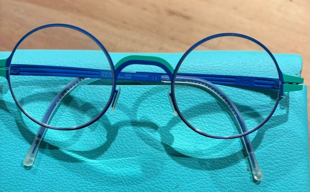 Stunning LOOL Blue and Turquoise glasses