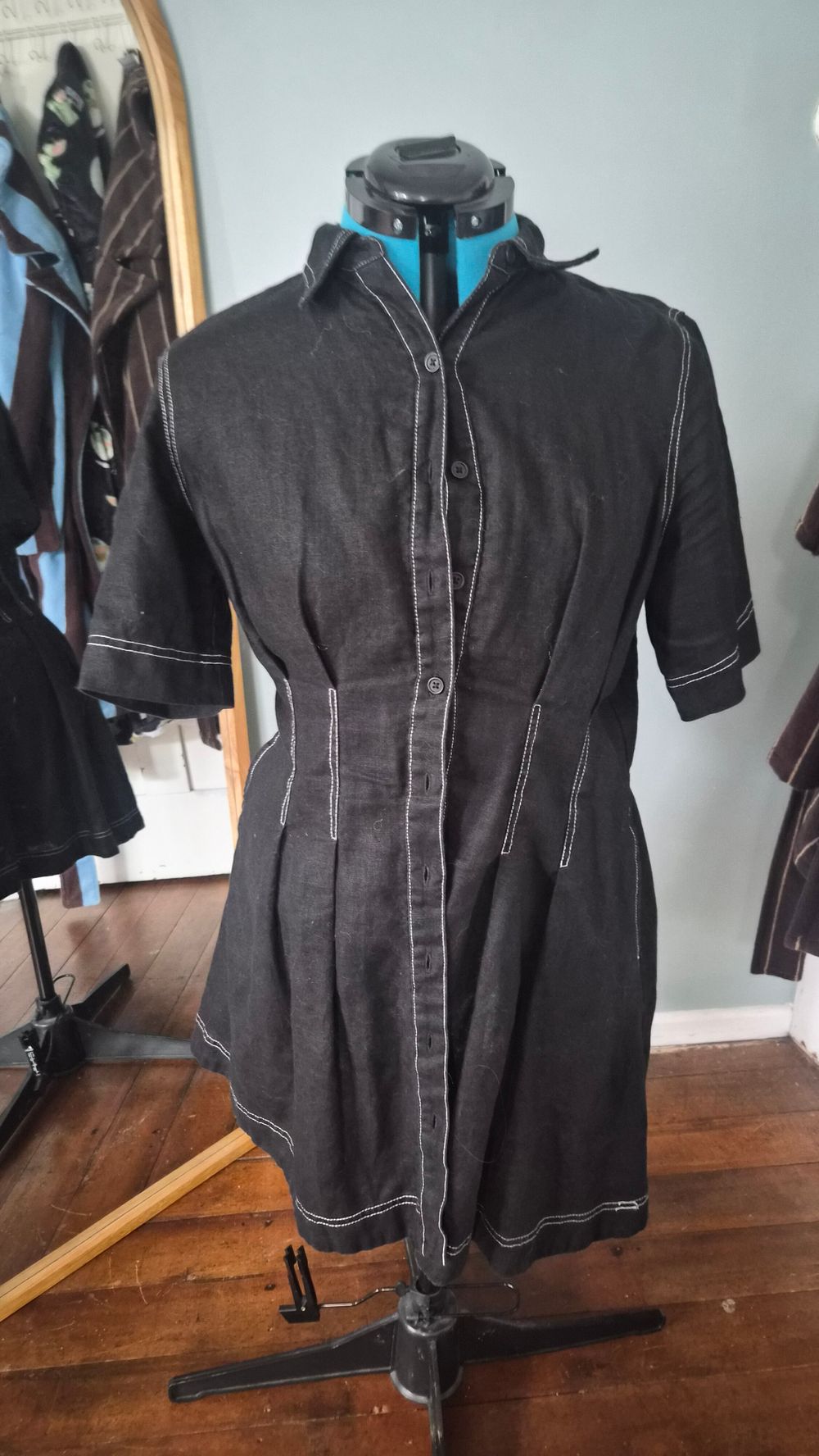 jag shirt dress JAG Ceezee Linen Shirt Dress in Red Multi