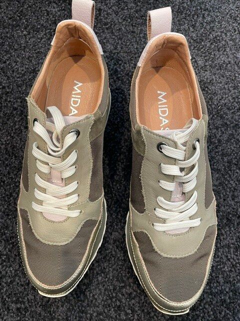 Midas Khaki Metallic Sneakers