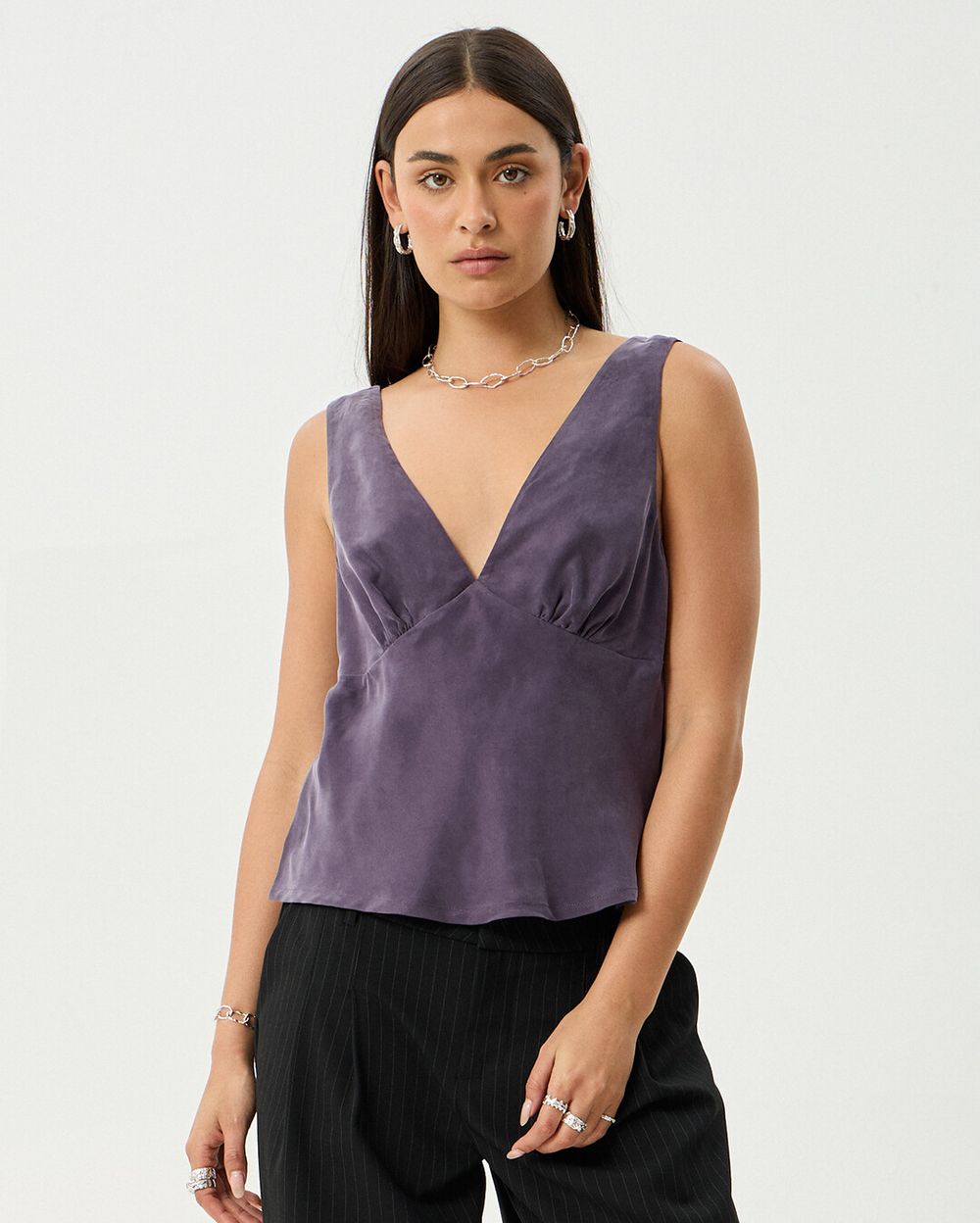 Afends Black Giselle Tank