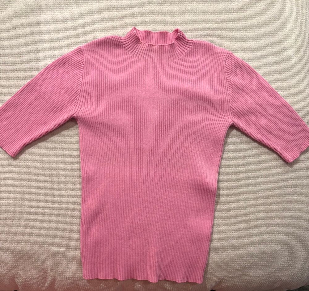 RUBY Pink Ribbed Knit Top