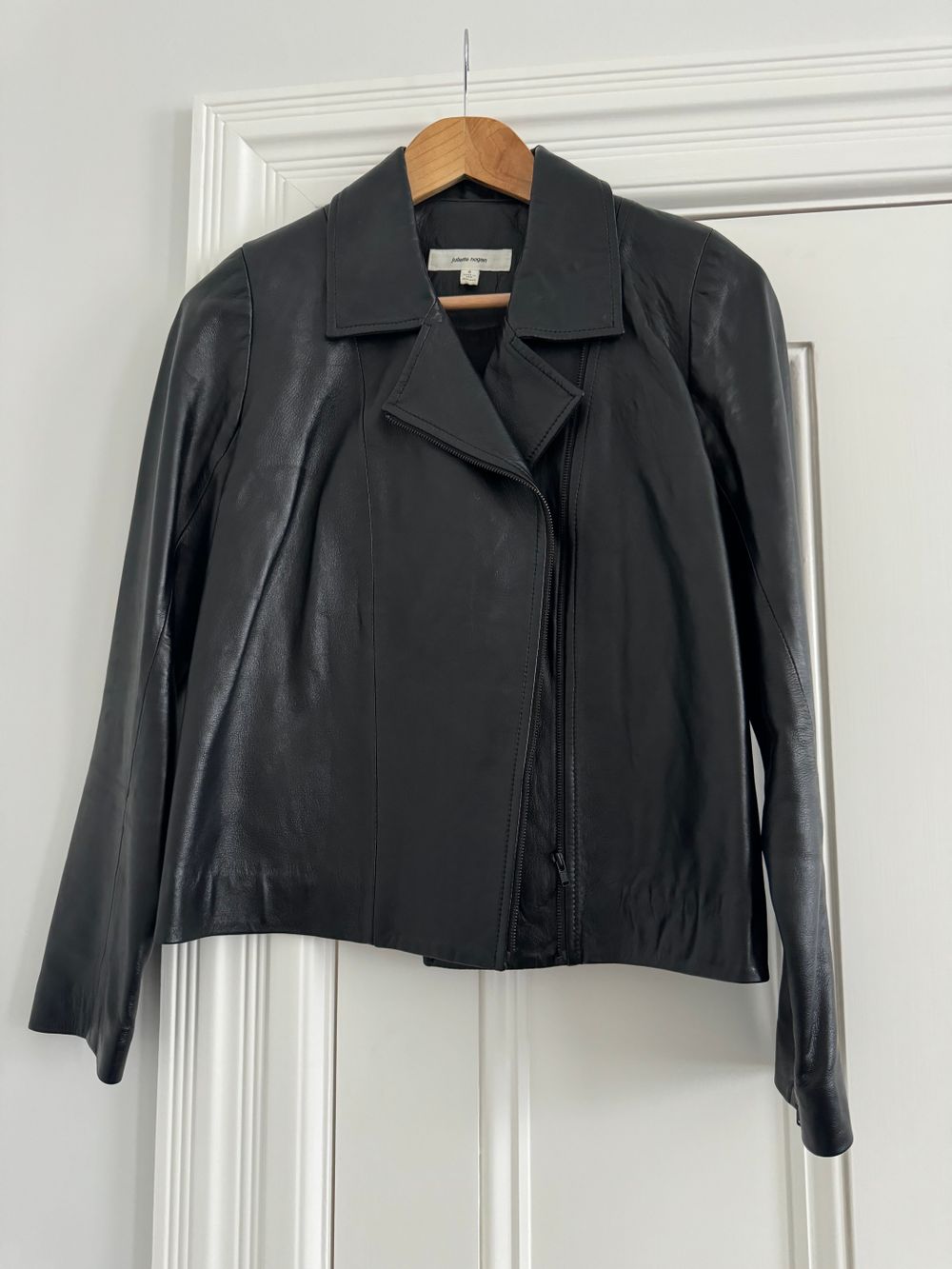 Cropped Leather Jacket