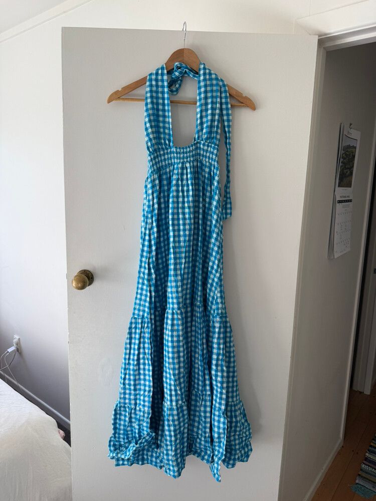 Alice Elle - Alice elle Blue White Gingham Dress on Designer Wardrobe Alice Elle - Alice elle Blue White Gingham Dress on Designer Wardrobe