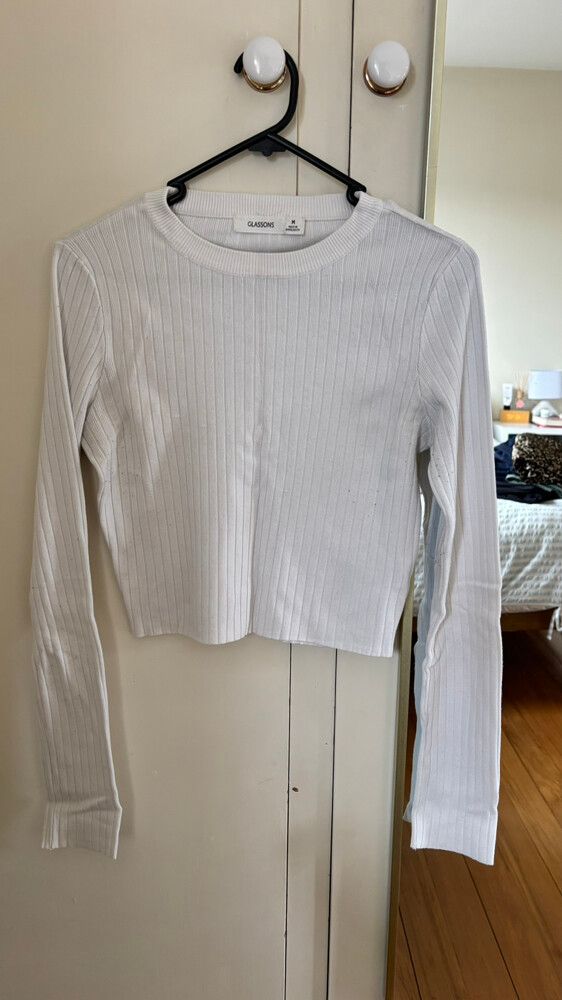Glassons White Long Sleeve Top