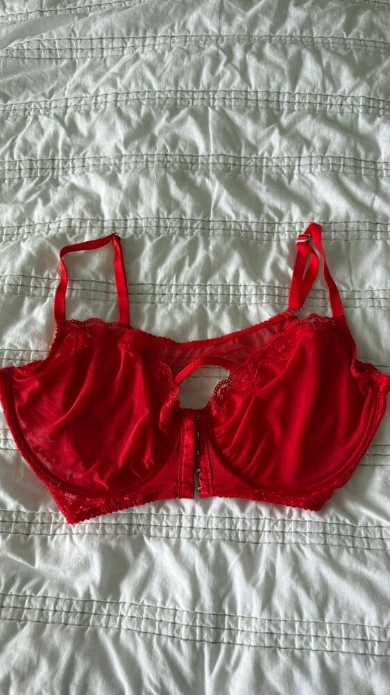 Red Lonely Bra