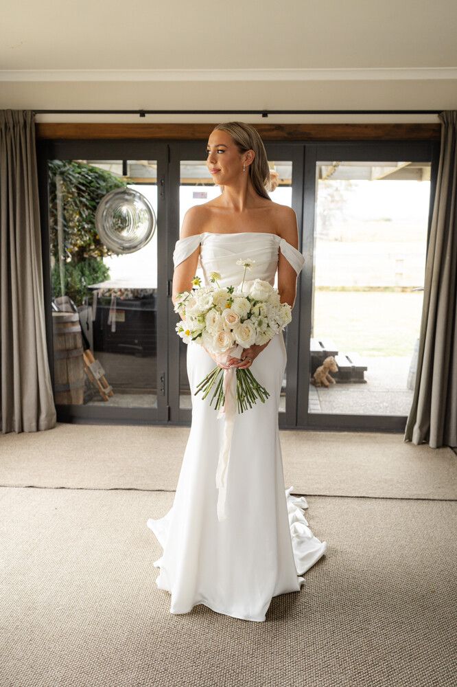 Cameron All Diamond White Wedding Dress