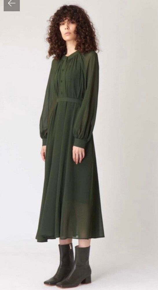 green emerald velvet dress Kate Sylvester Cleo Dress – ROSSELLINI + SHINE