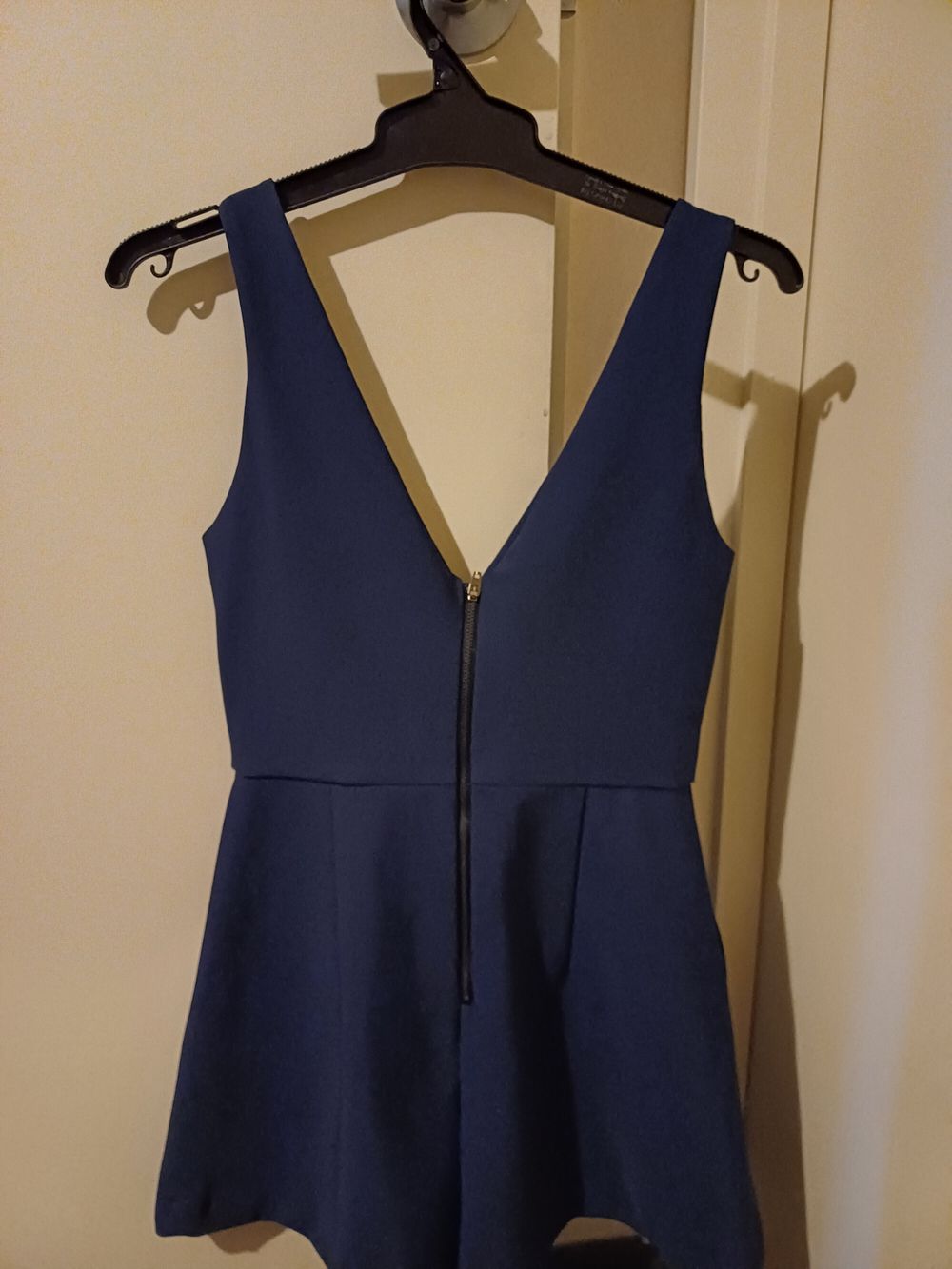 Navy Blue Sleeveless playsuit
