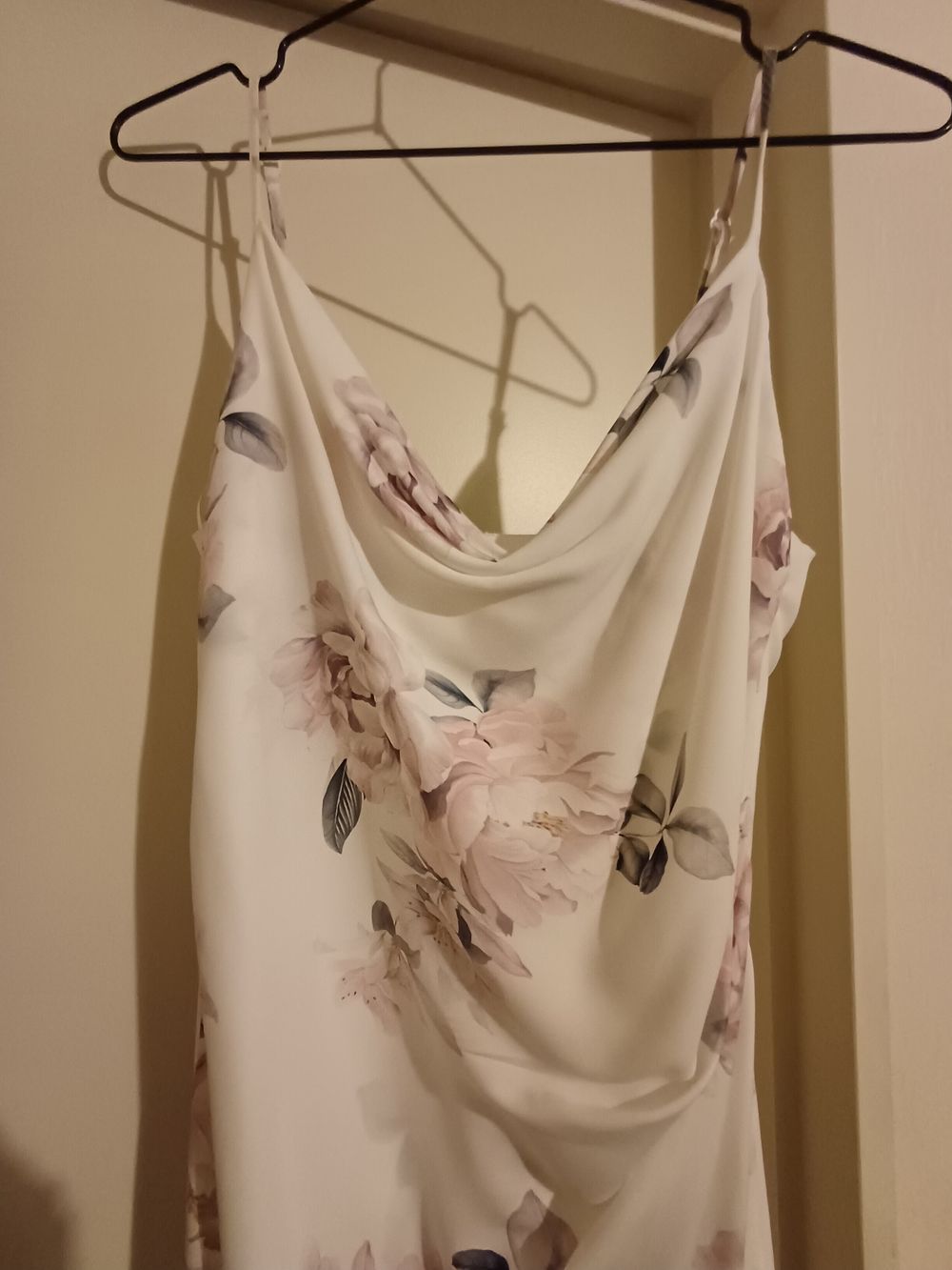 White floral maxi dress