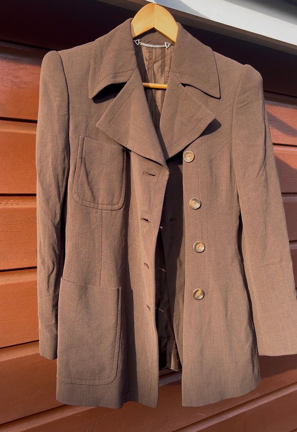 Gucci Chocolate Brown Blazer