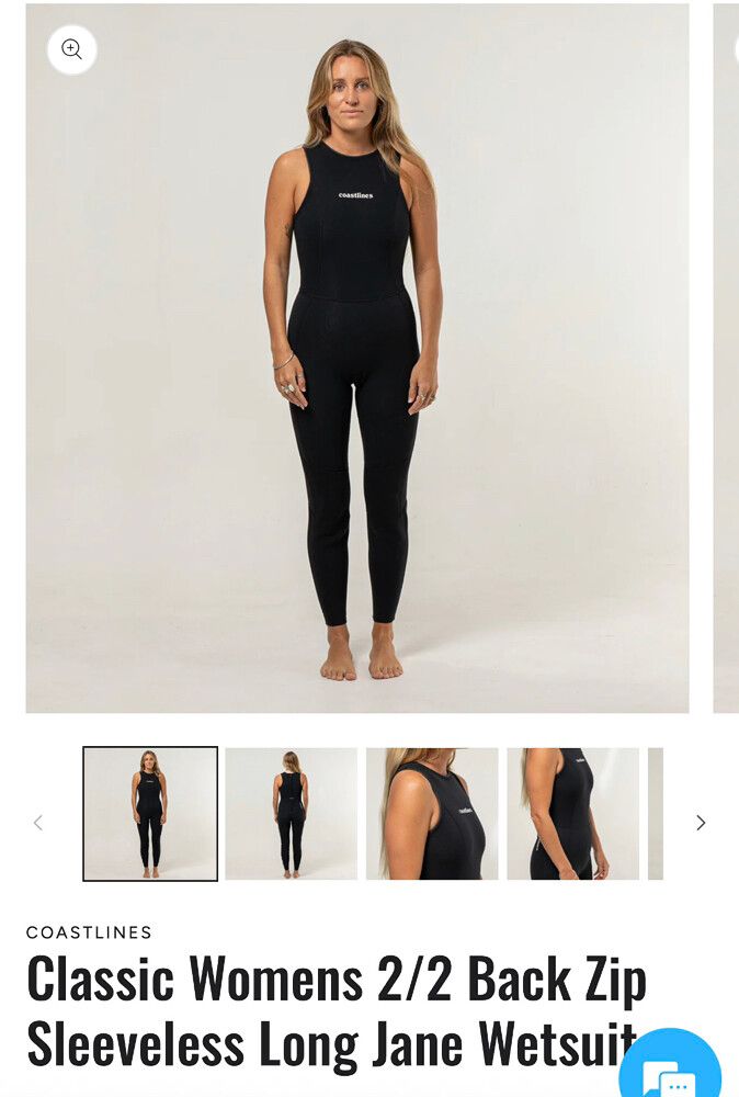 Coastlines 2/2 back zip long jane wetsuit