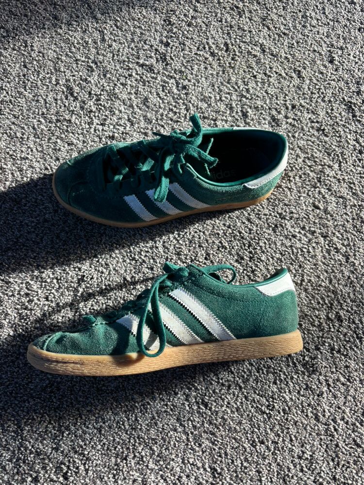 Adidas Green Suede Sneakers