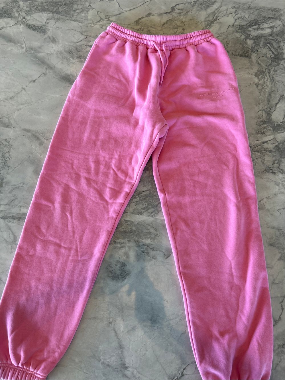 White Fox Pink sweetpants
