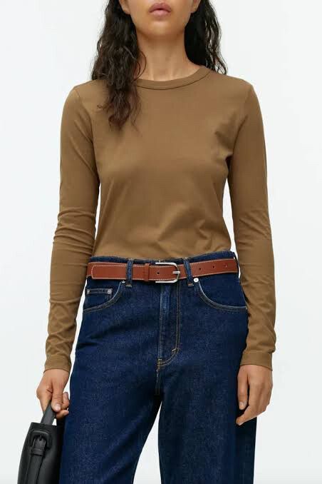 ARKET Brown Long Sleeve Top