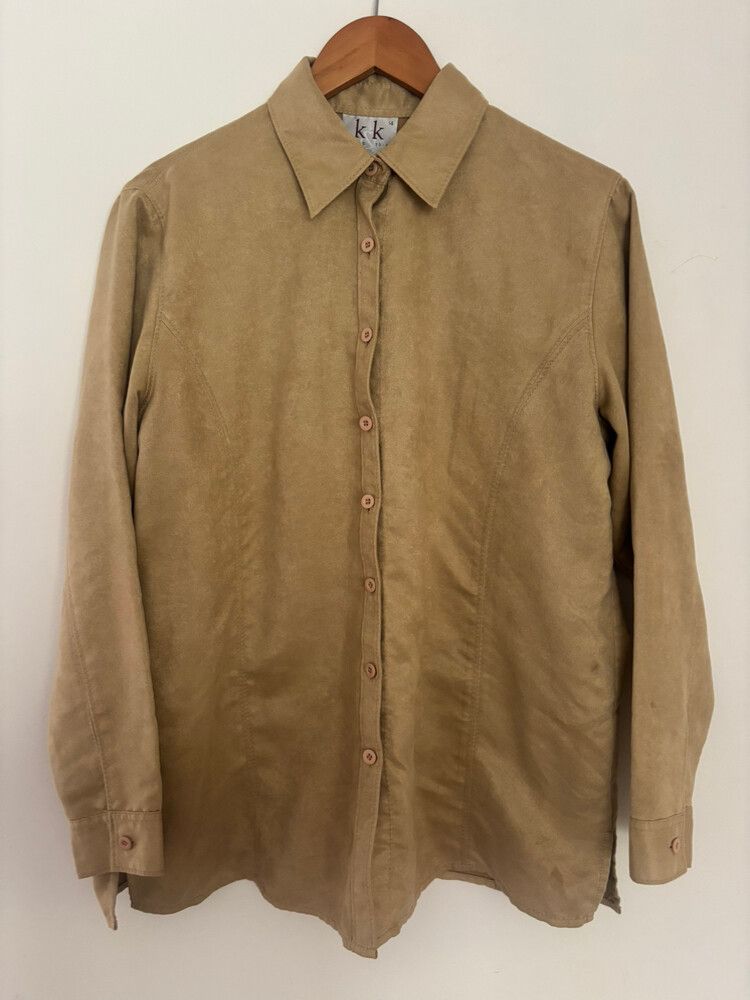 Kk Tan Button Up Shirt