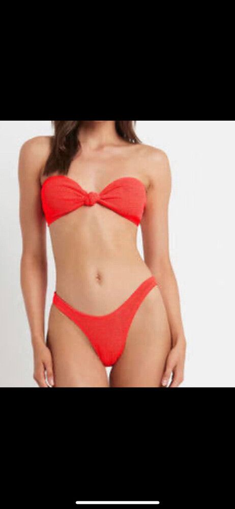 Sahara Bandeau Eco Baywatch Red Bikini And Palmer Brief Baywatch Rec
