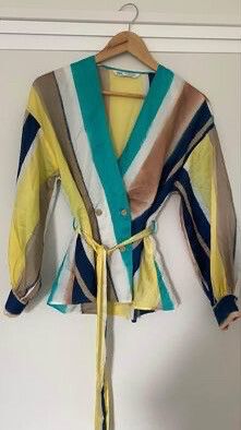 Zara Yellow Striped Top