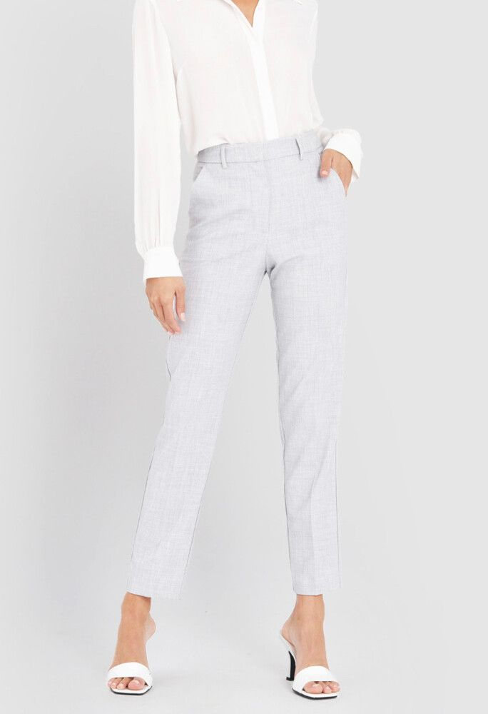 Forcast Tailored Ankle Pants – Light Grey – Size 10