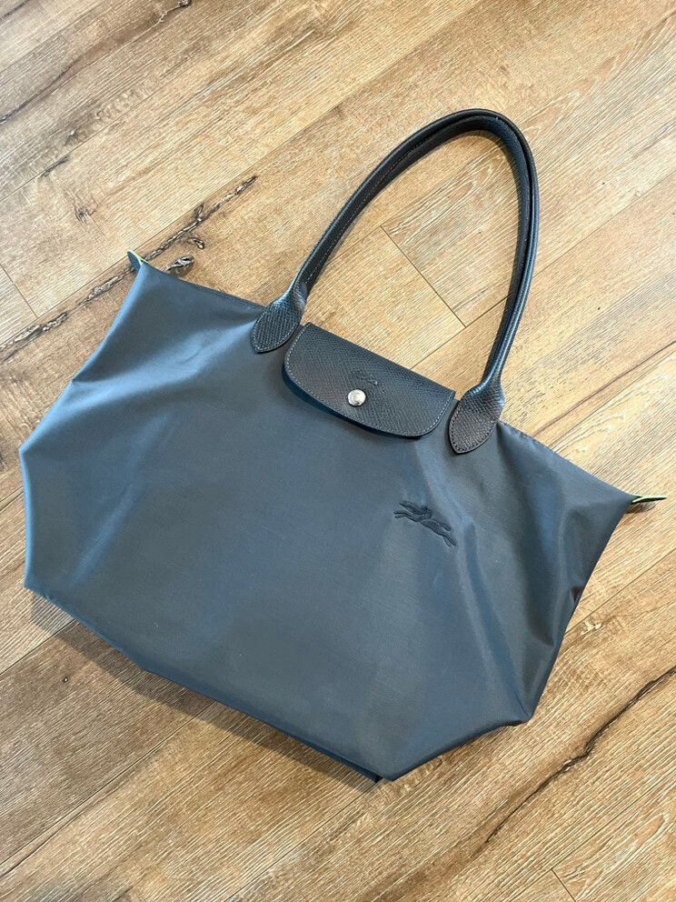 トートバッグ LONGCHAMP TOTES GRAPHITE Le Pliage Green L Tote bag Graphite - Recycled canvas