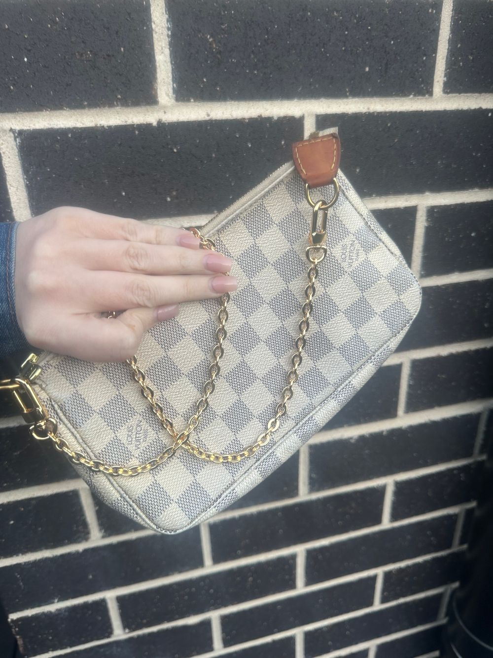 Louis Vuitton Pochette Accessories Damier Azur