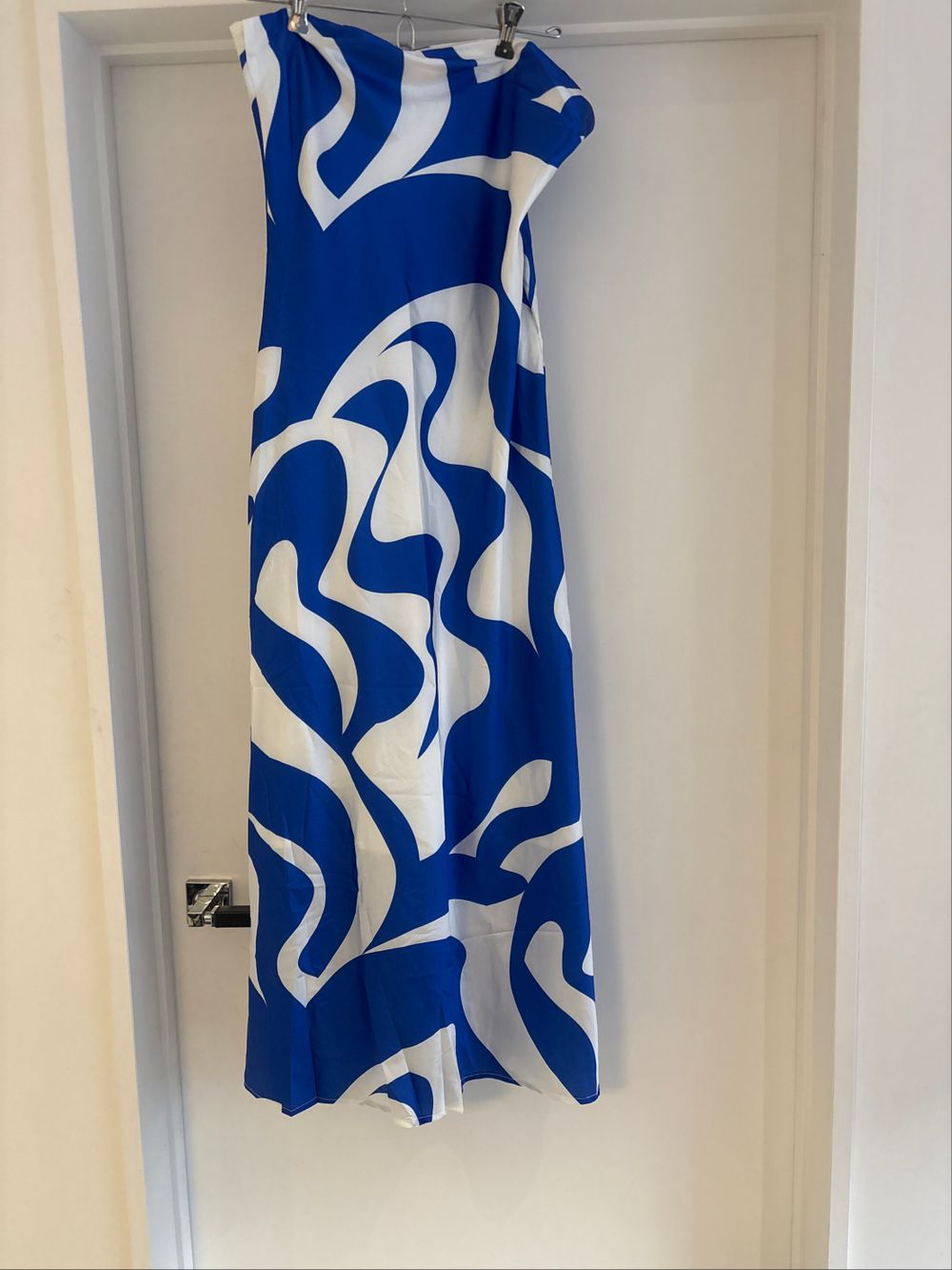 Blue and White Dress