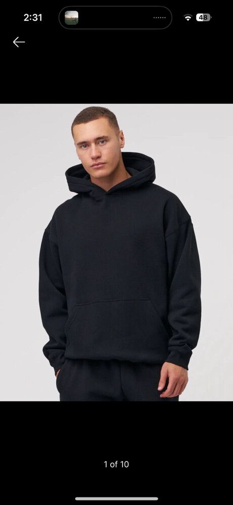 black hoodie