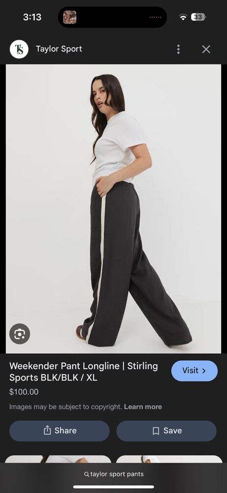 taylor sport weekender pant HEMMED