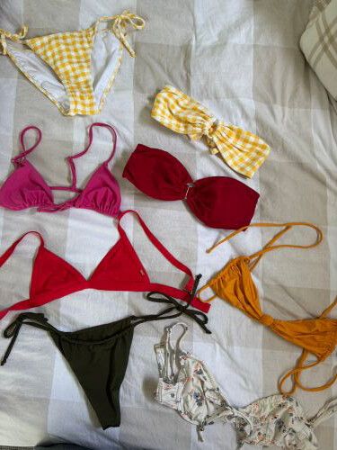 assortment of bikinis
