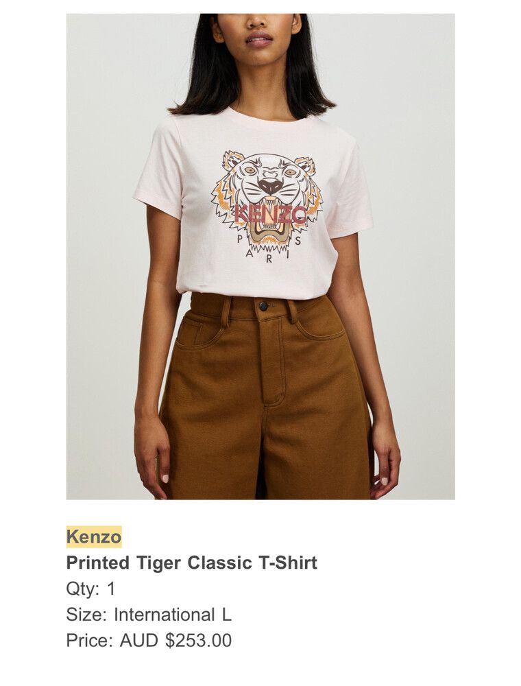Kenzo tiger tee