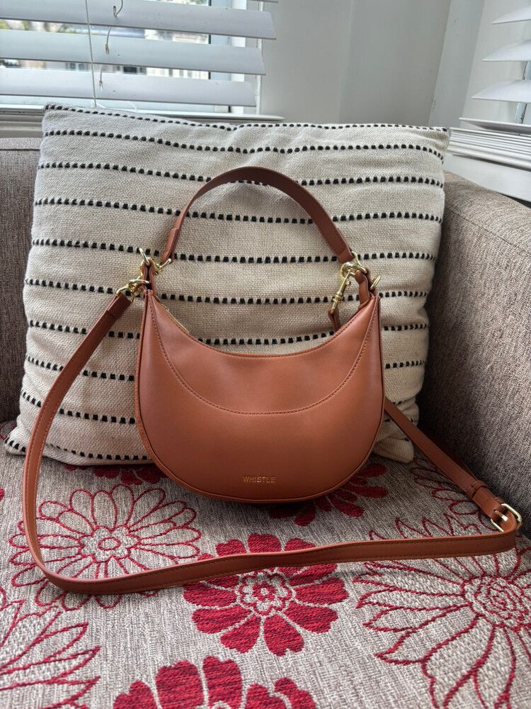 Whistle Tan Crescent Shoulder/Crossbody bag - NWOT