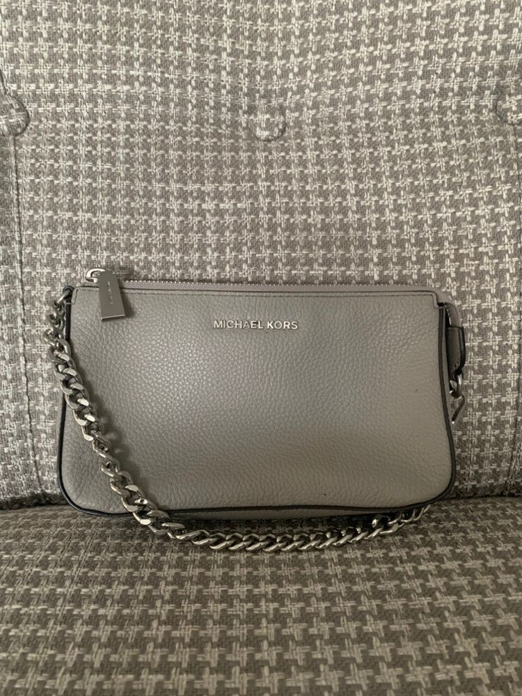 Michael Kors Grey Clutch Bag