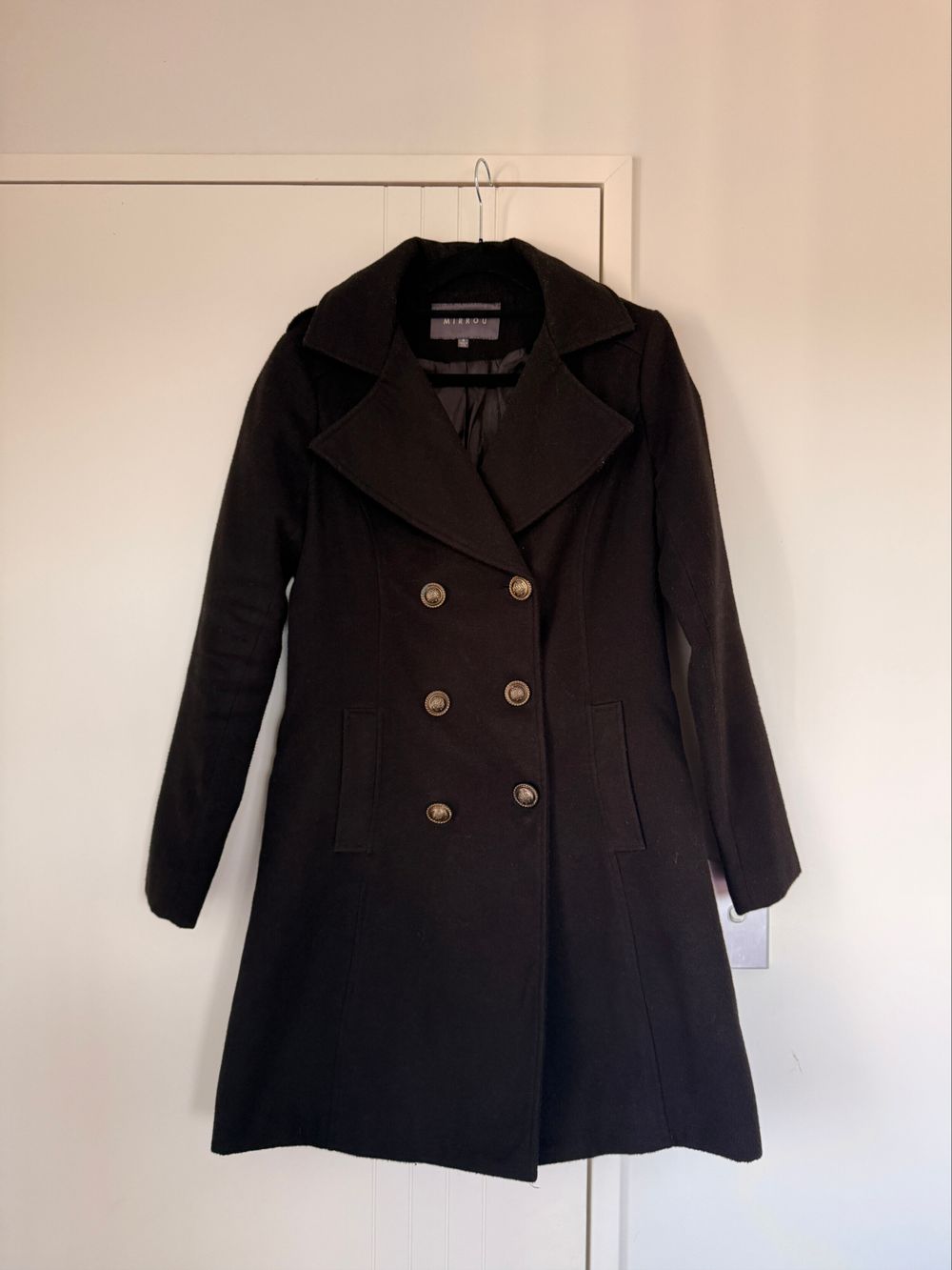 Black Winter Coat Size 8 Excellent Condition