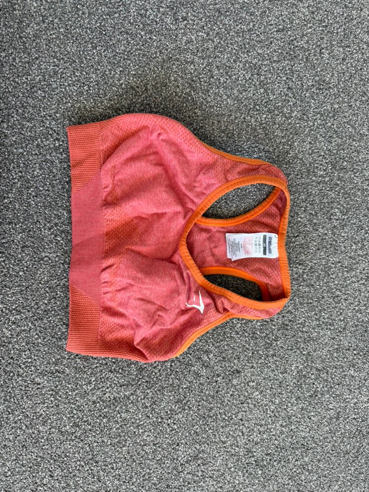 Gymshark Orange Sports Top