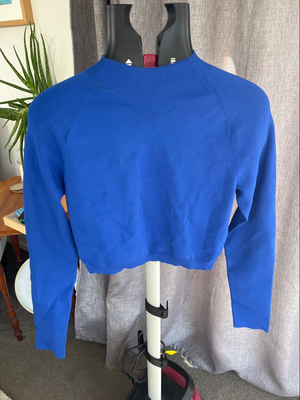 COS Blue Knit long sleeve top