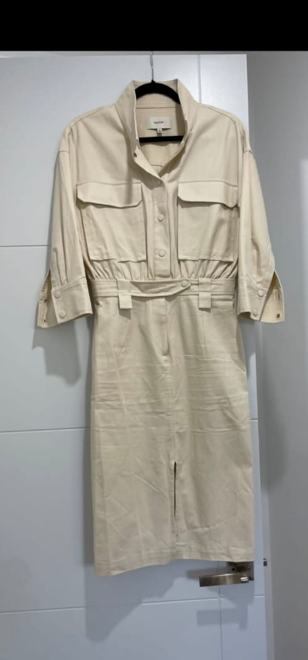 Midi cream dress