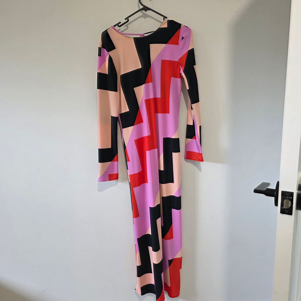 River island geometric maxi dress