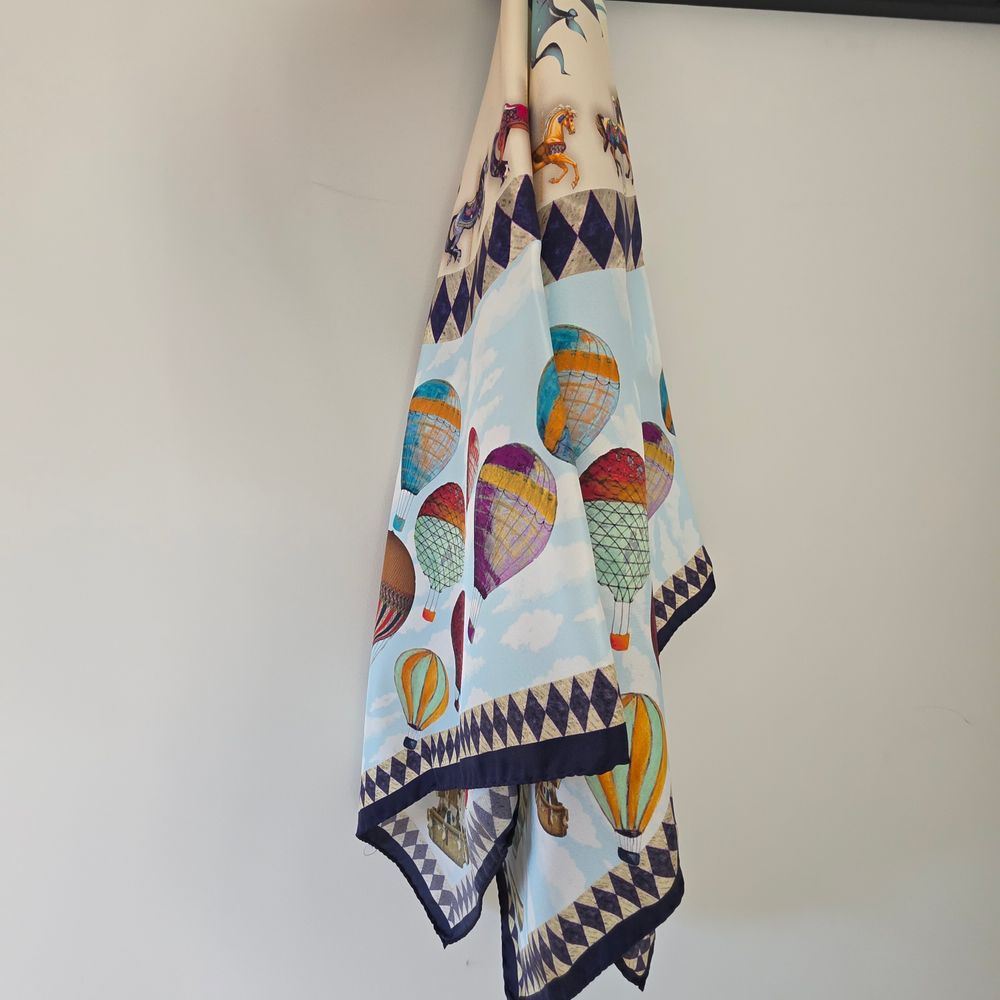 Aspinal of London silk scarf