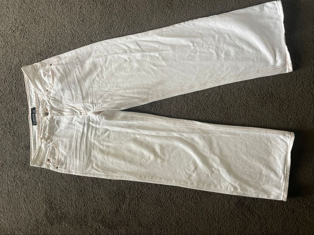 Lioness White Wide Leg Jeans