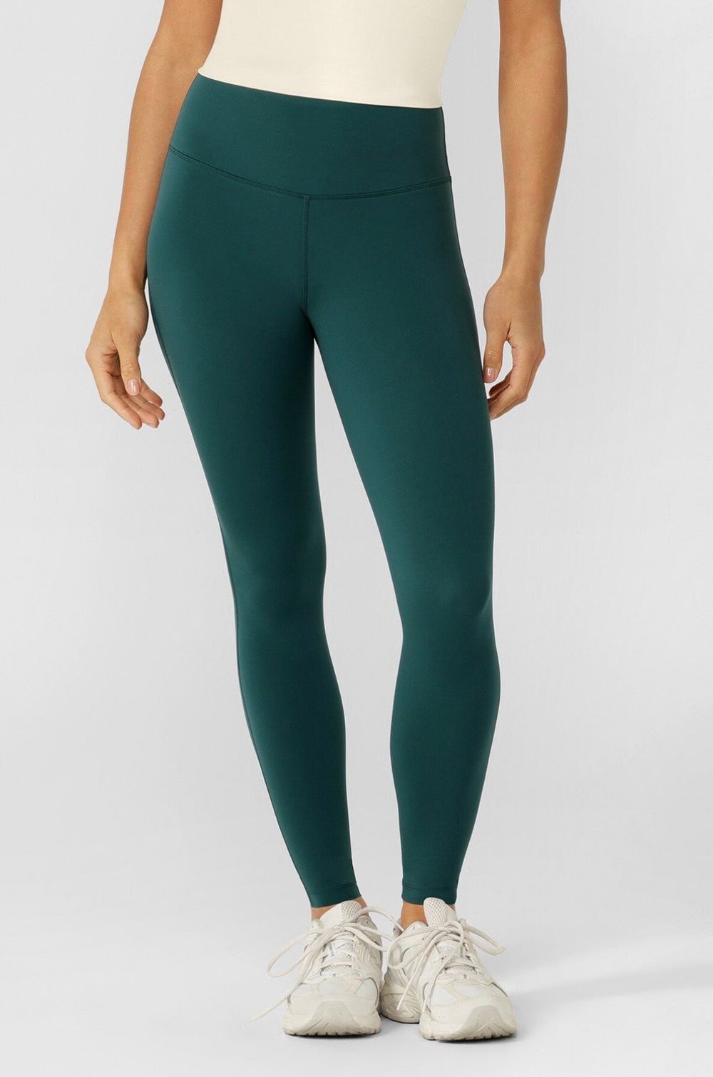 Lorna Jane Lotus No Chafe Phone Pocket Full Length Leggings | S | Palmetto Green