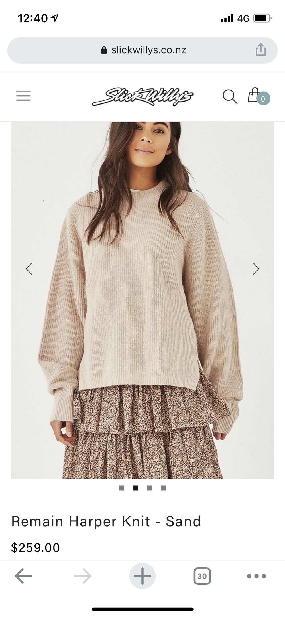 Remain Harper knit in sand