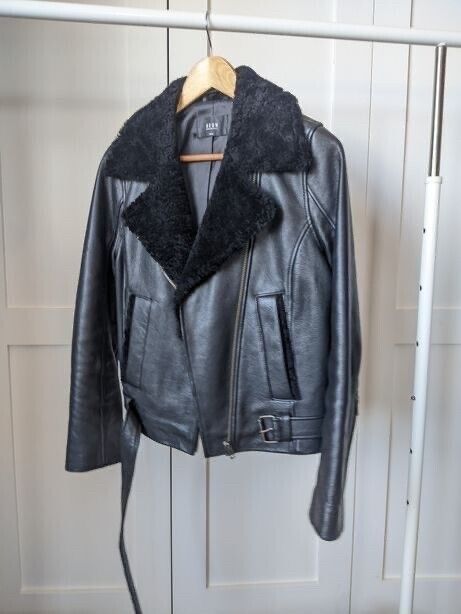 Tokyo Sherpa Leather and Shearling Jacket