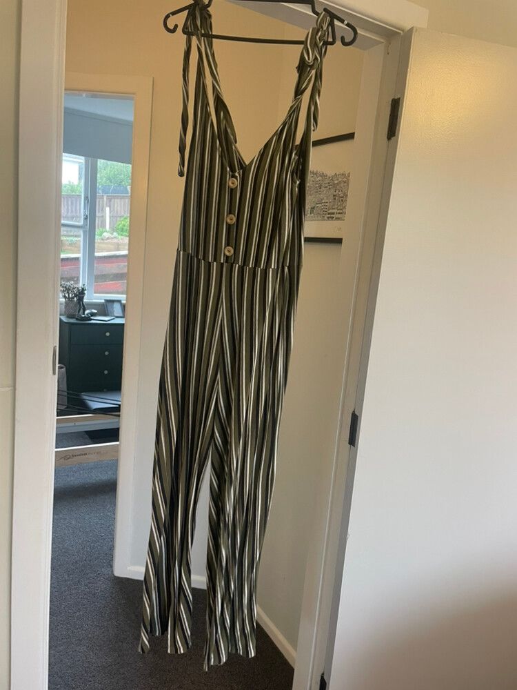 Pull & Bear Striped Playsuit