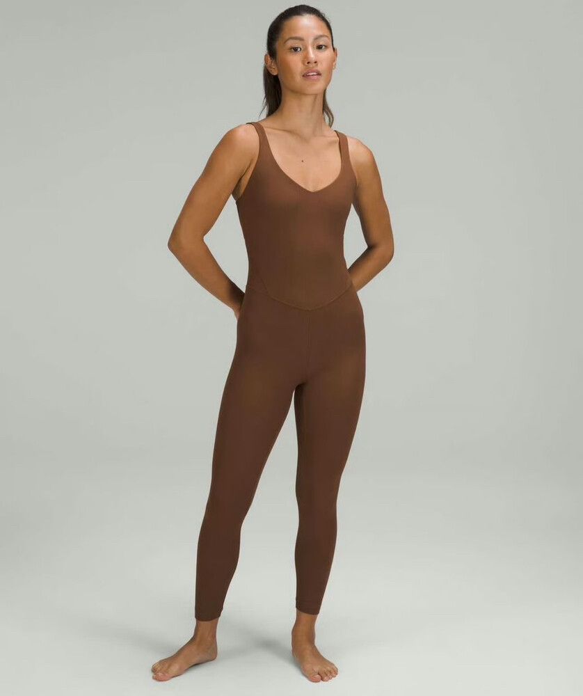 Lululemon brown align bodysuit 25”