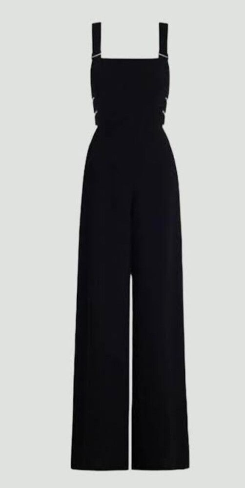 ZIMMERMANN Black Crepe Jumpsuit