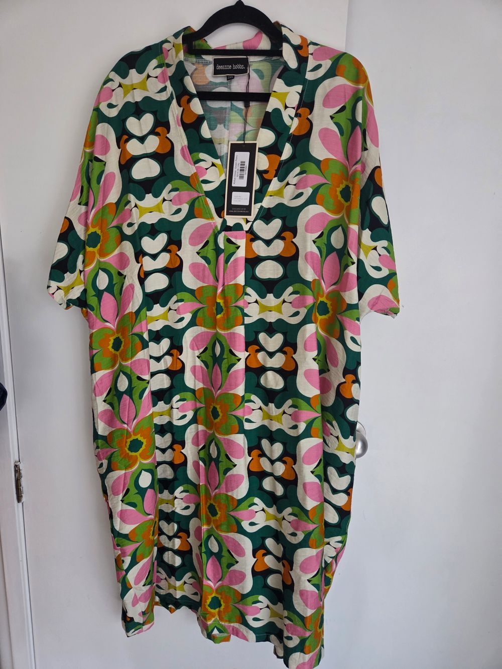 Deeanne Hobbs Green Retro Floral Dress