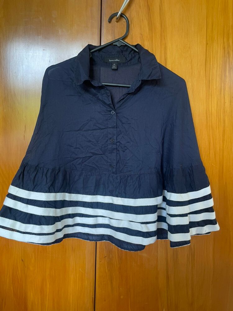 Karen Walker Navy Cape