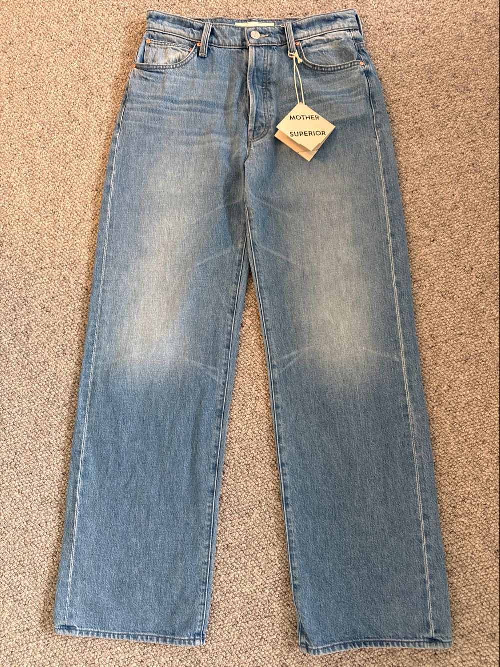 Mother The Dodger Button Hover Cuff Jean